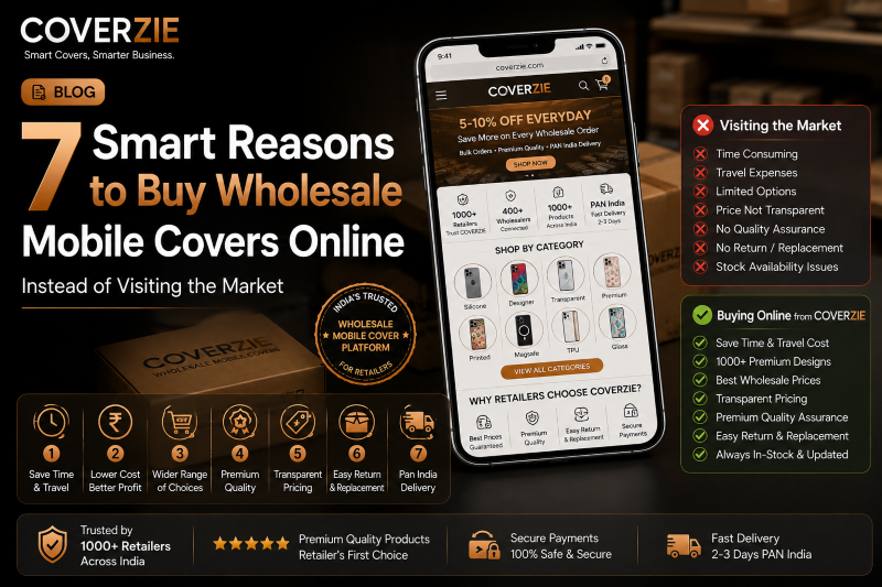 7 Smart Reasons to Buy Wholesale Mobile Covers Online Instead of Visiting the Market | COVERZIE India