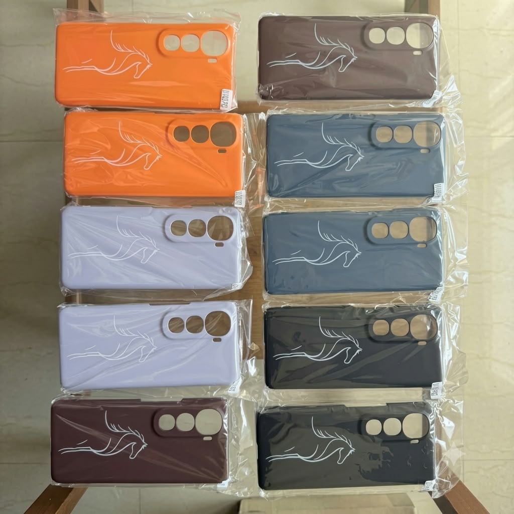 Horse Design Mobile Cover with Minimal Horse Print