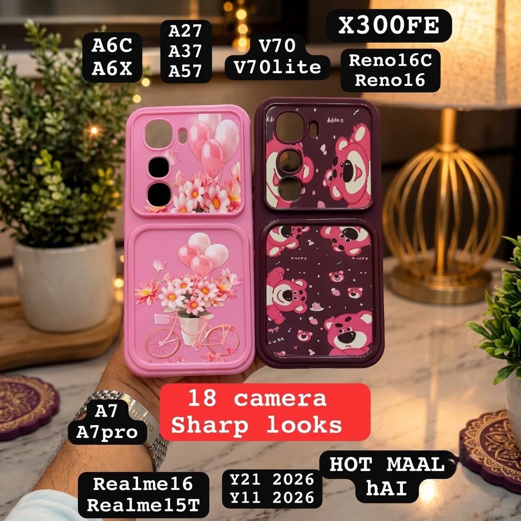 Printed mobile covers for girls with floral, butterfly and cartoon designs