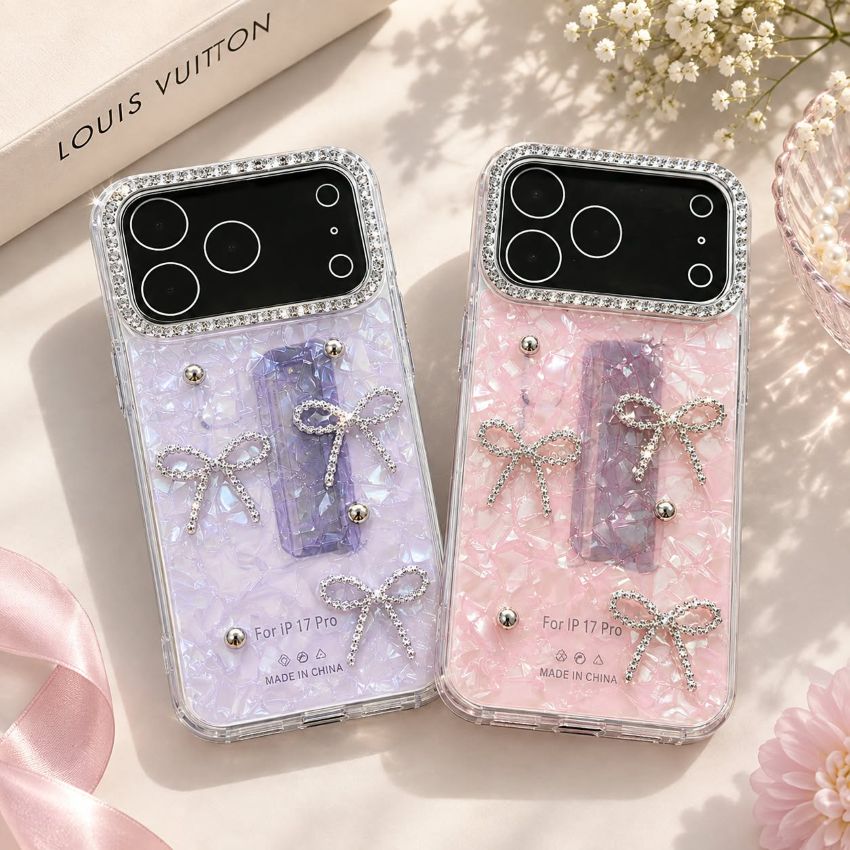 Bling Bow Diamond Mobile Cover wholesale with stylish stone bow detailing