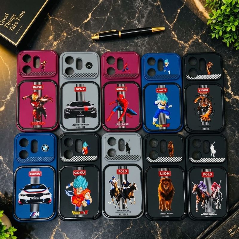 Printed character pull-tab mobile covers wholesale