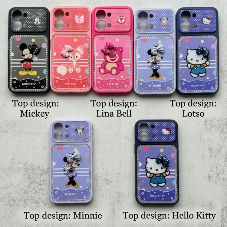 Bow pearl cartoon mobile cover wholesale with trendy bow design